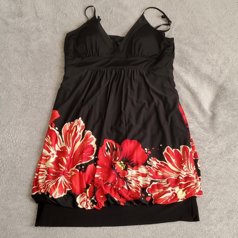 Black Spaghetti Strap Sundress (Junior Size L)